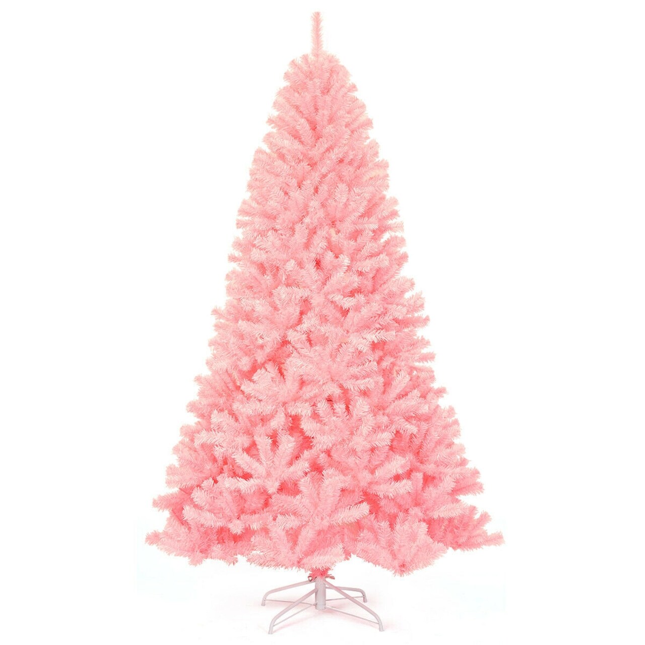 7.5 Feet Hinged Full Fir Artificial Christmas Tree with Metal Stand